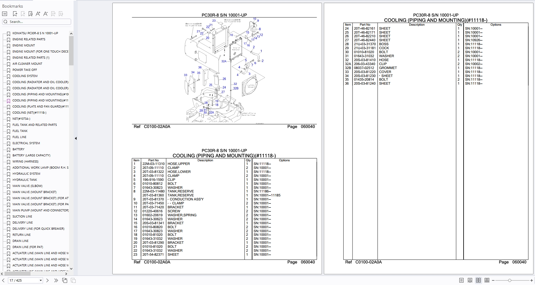 Komatsu Excavator Spare Parts Catalog PDF 2025 (1)