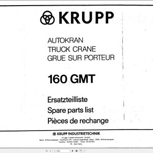 Krupp Crane 160 GMT Spare Parts List EN DE FR VOL 2 (1)