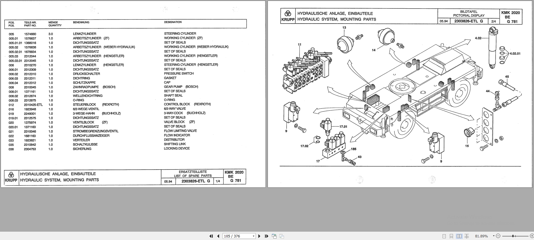 Krupp Crane KMK 2020 Spare Parts List 2302038 1994 DE EN (2)