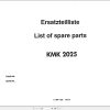 Krupp Crane KMK 2025 Spare Parts List 2084426 1993 DE EN (1)