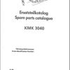 Krupp Crane KMK 3040 Spare Parts List 1990 EN DE (1)