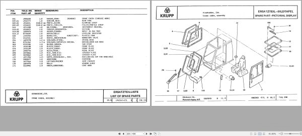 Krupp Crane KMK 3045 Spare Parts List 11.1990 EN DE (2)