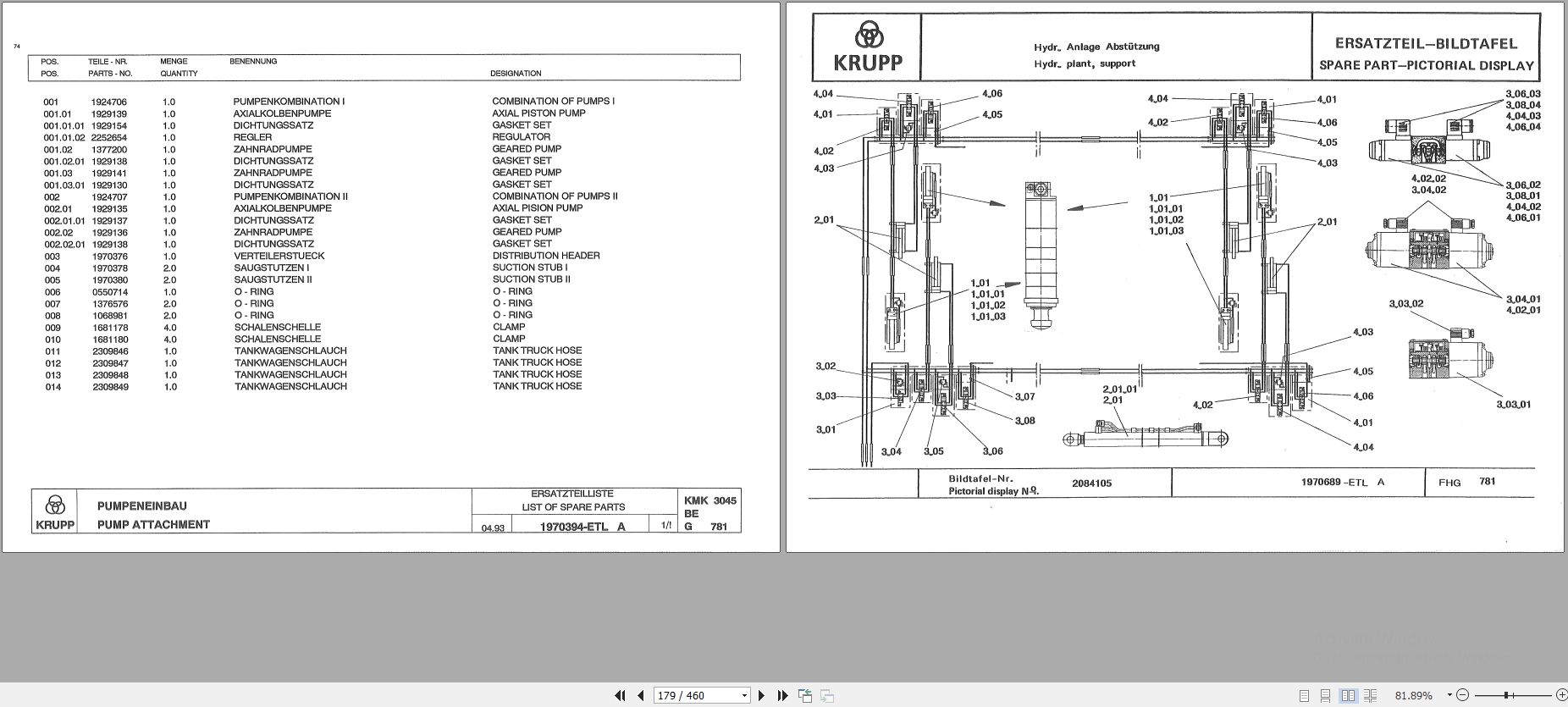 Krupp Crane KMK 3045 Spare Parts List 2228133 1993 DE EN (2)