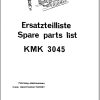 Krupp Crane KMK 3045 Spare Parts List 5.1992 DE EN (1)