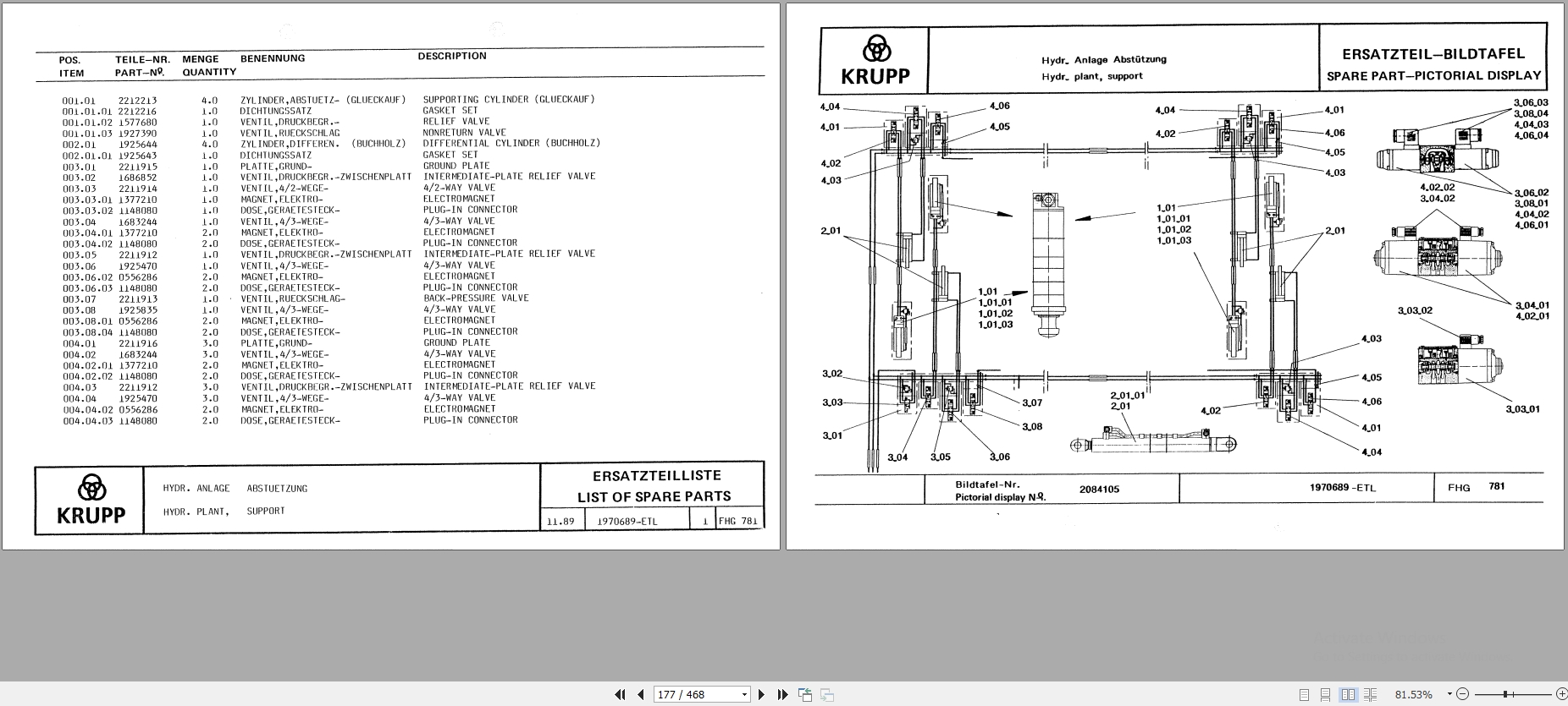 Krupp Crane KMK 3045 Spare Parts List 5.1992 DE EN (2)