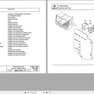 Krupp Crane KMK 3050 Spare Parts List 2305806 12.1994 DE EN (2)