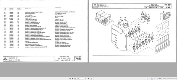 Krupp Crane KMK 3050 Spare Parts List 2305806 12.1994 DE EN (2)