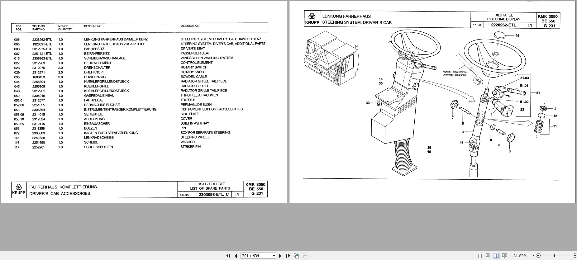 Krupp Crane KMK 3050 Spare Parts List 3003030 8.1995 DE EN (2)