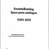 Krupp Crane KMK 4055 Spare Parts List 1989 EN DE (1)