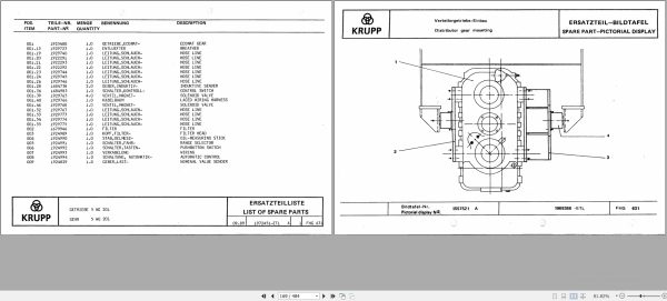 Krupp Crane KMK 4055 Spare Parts List 1989 EN DE (2)
