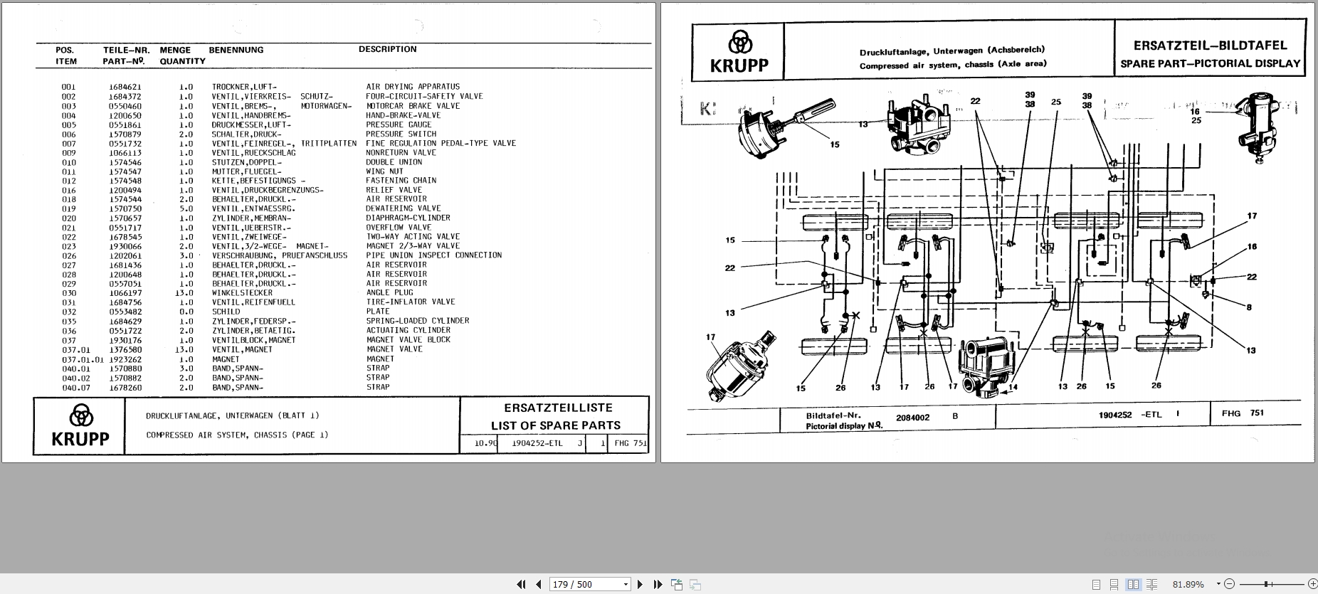 Krupp Crane KMK 4070 Spare Parts List 10.1990 DE EN (2)