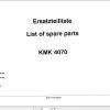 Krupp Crane KMK 4070 Spare Parts List 2251700 6.1994 DE EN (1)