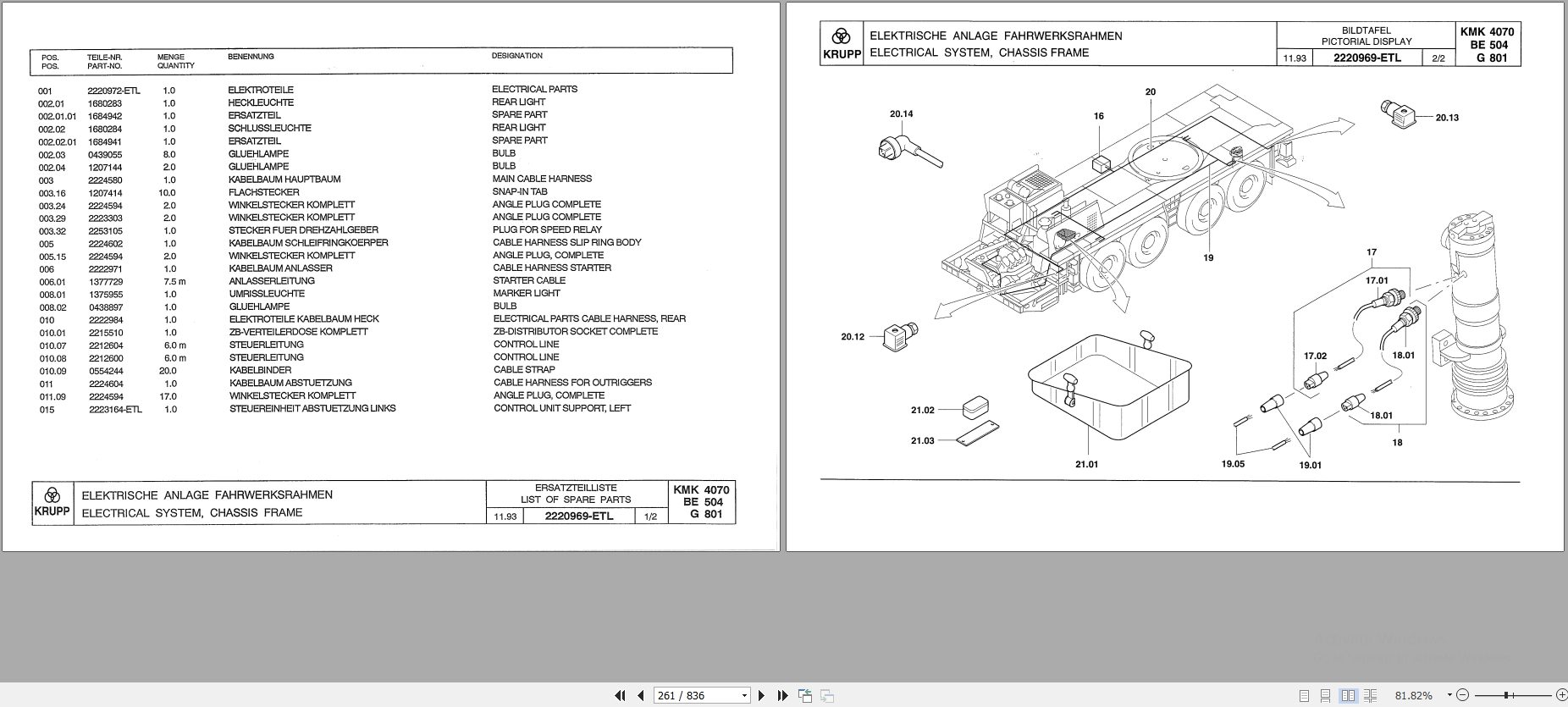 Krupp Crane KMK 4070 Spare Parts List 2251700 6.1994 DE EN (2)