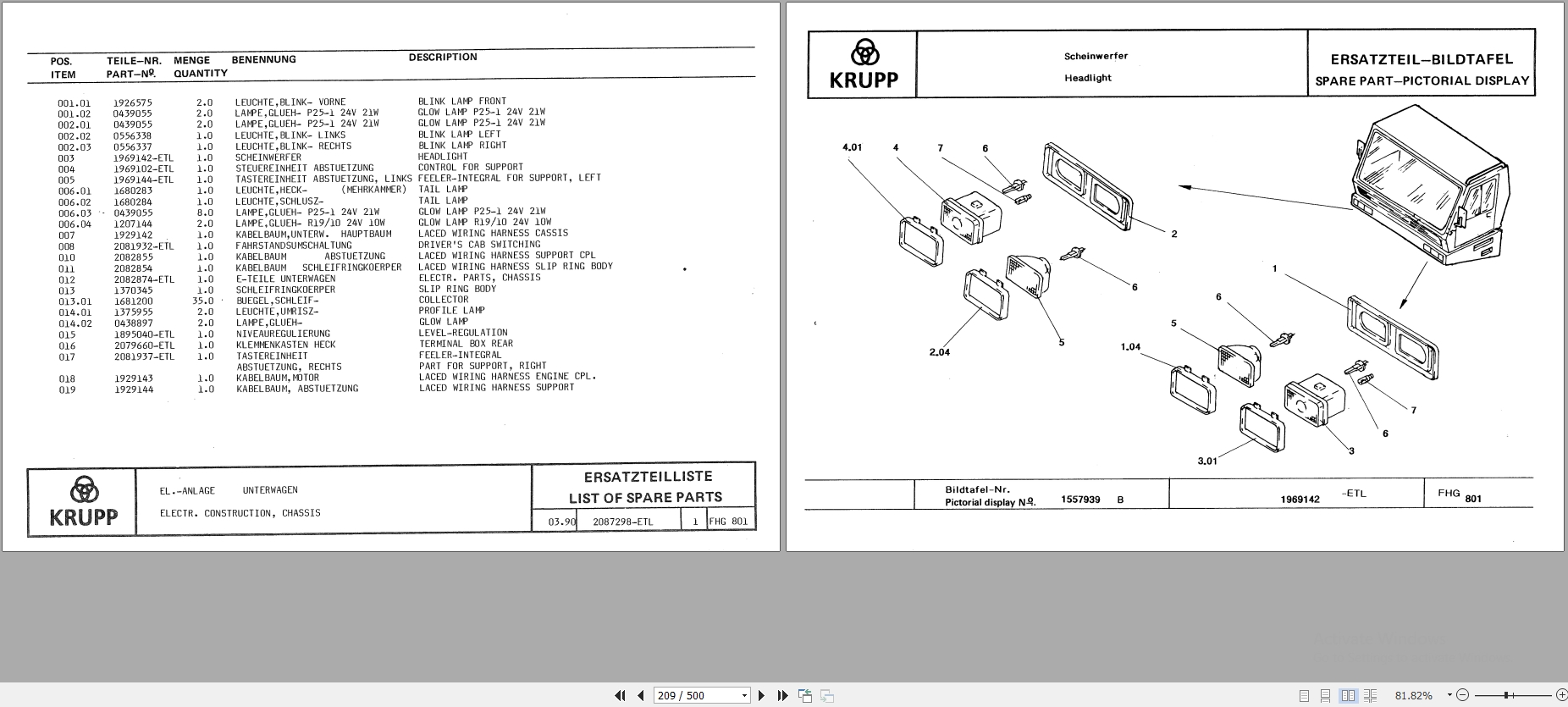 Krupp Crane KMK 4070 Spare Parts List 3.1991 DE EN (2)