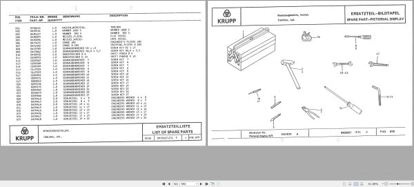 Krupp Crane KMK 4070 Spare Parts List 6.1990 DE EN (2)