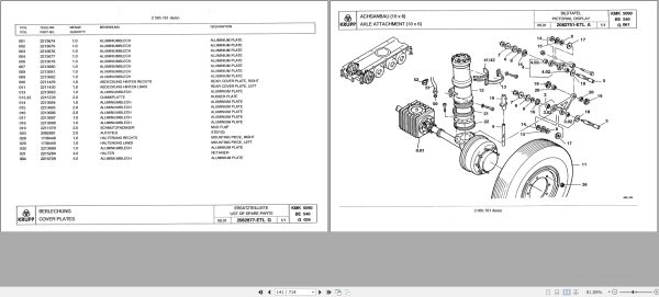 Krupp Crane KMK 5090 Spare Parts List 2085761 8.1991 DE EN (2)