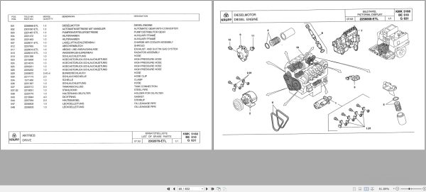 Krupp Crane KMK 5160 Spare Parts List 2302827 1993 DE EN (2)