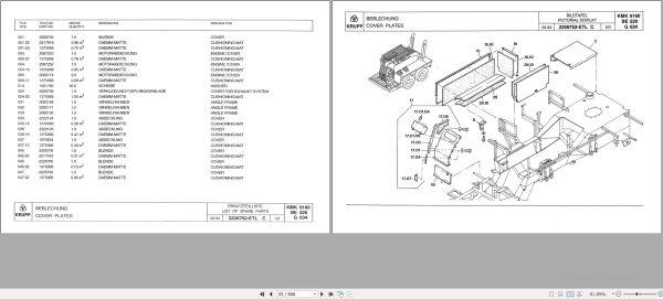 Krupp Crane KMK 6180 Spare Parts List 2287675 1993 EN DE (2)