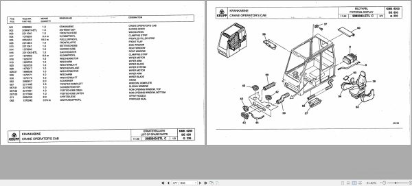 Krupp Crane KMK 6200 Spare Parts List 1928052 1992 DE EN (2)