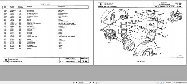 Krupp Crane KMK 6200 Spare Parts List 2085708 9.1991 DE EN (2)