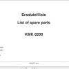 Krupp Crane KMK 6200 Spare Parts List 62008087 1994 DE EN (1)