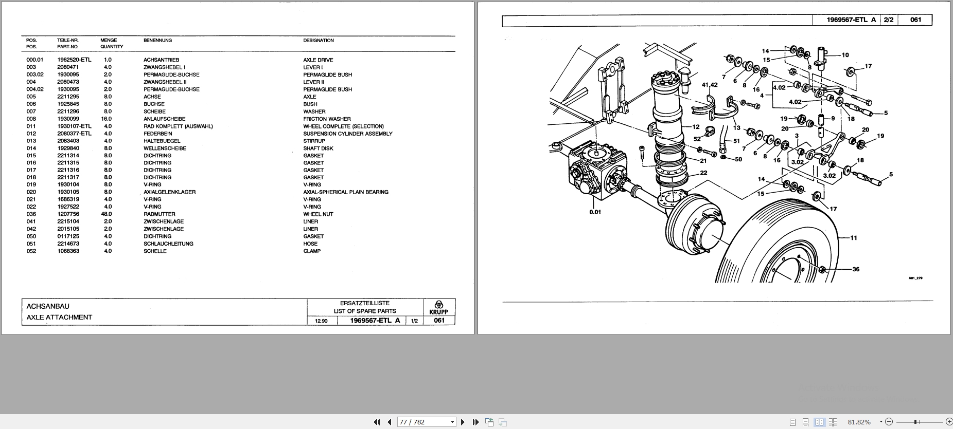 Krupp Crane KMK 7250 Spare Parts List 2085721 1990 DE EN (2)