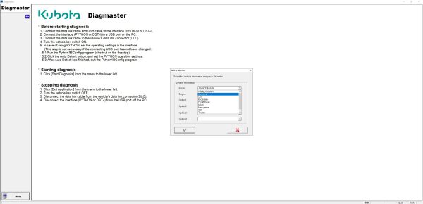 Kubota Diagmaster 22.08.01 Diagnostic Program 11