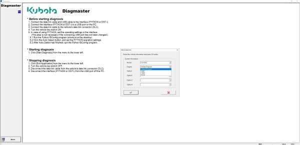 Kubota Diagmaster 22.08.01 Diagnostic Program 12