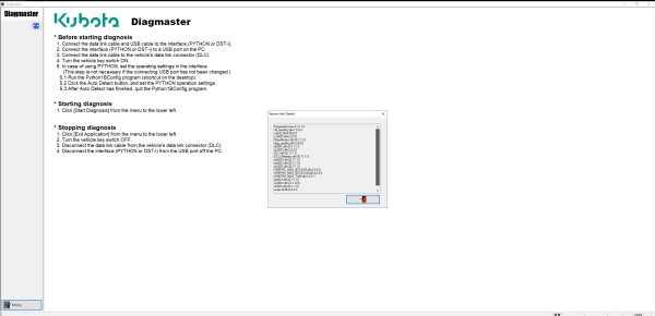 Kubota Diagmaster 22.08.01 Diagnostic Program 20