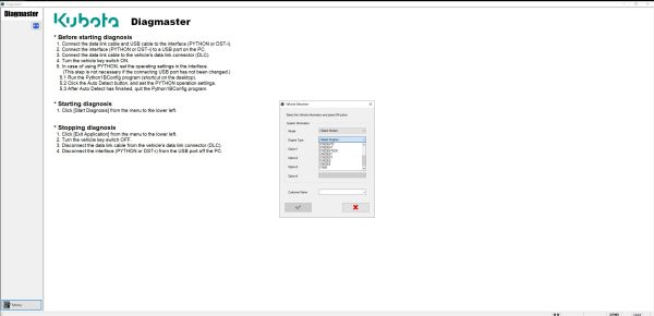 Kubota Diagmaster 22.08.01 Diagnostic Program 22