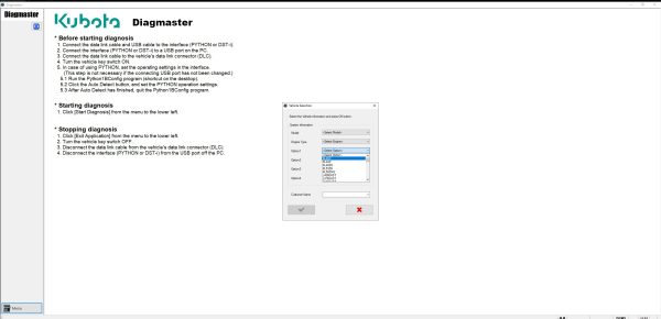 Kubota Diagmaster 22.08.01 Diagnostic Program 23
