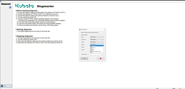 Kubota Diagmaster 22.08.01 Diagnostic Program 24