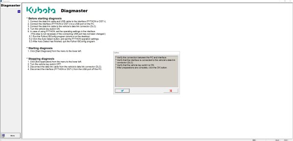 Kubota Diagmaster 22.08.01 Diagnostic Program 8