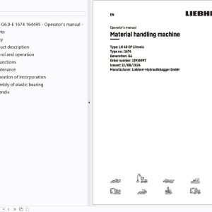 Liebherr Heavy Equipment Service Repair Manual Multiple Language (2)