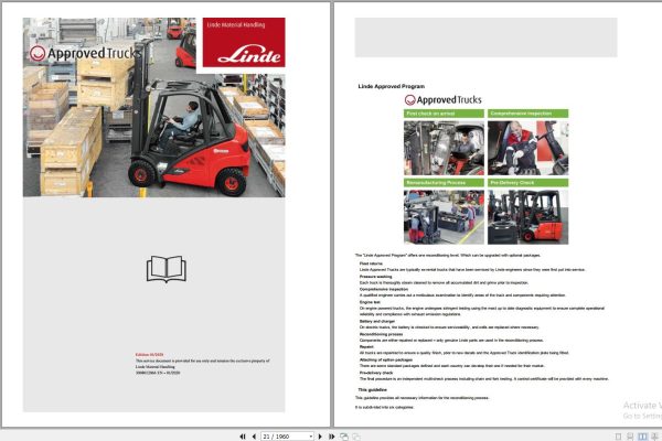 Linde Forklift Workshop Parts Manual and Circuit Diagrams PDF 2025 (2)