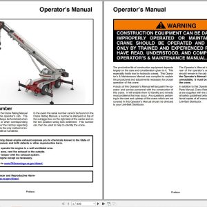 Link Belt Crane 110RT Operation Manual (1)