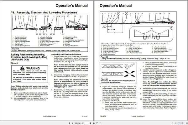 Link Belt Crane 238 HYLAB 5 Luffering Attachment Operation Manual (2)
