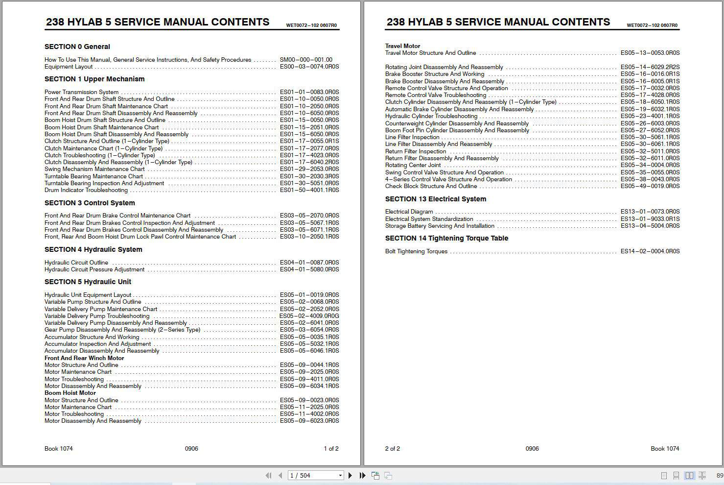 Link Belt Crane 238 HYLAB 5 Service Manual (1)