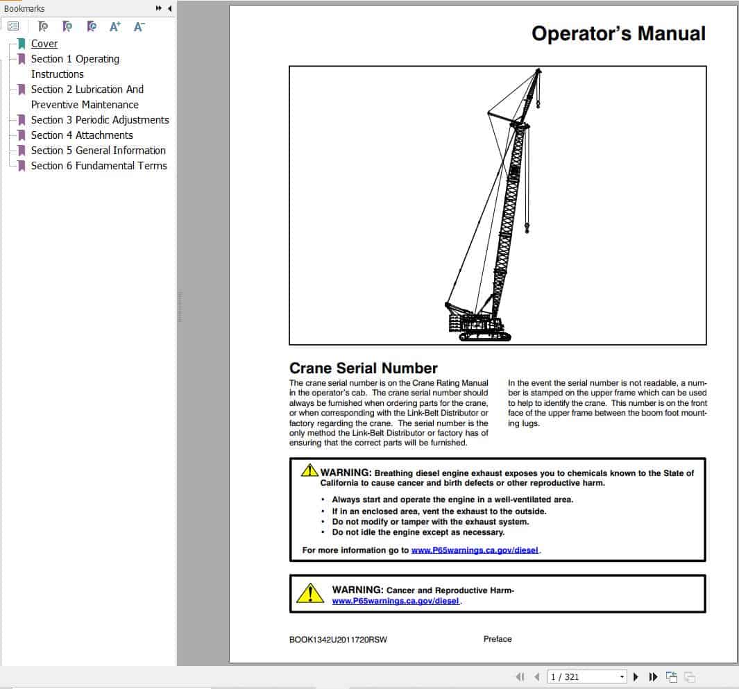 Link Belt Crane 298 HSL 2 Operation Manual (1)