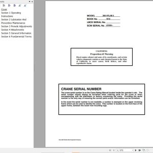 Link Belt Crane 308 HYLAB 5 Operation Manual (1)