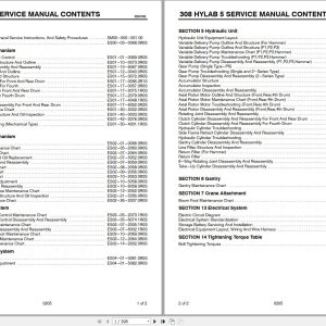 Link Belt Crane 308 HYLAB 5 Service Manual (1)