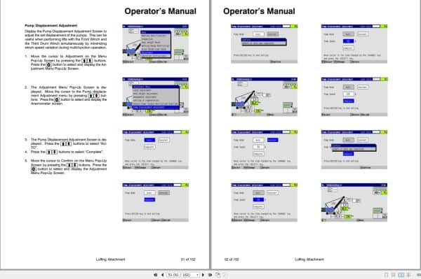 Link Belt Crane 348 HSL Series 2 CT Luffering Attachment Operation Manual (2)