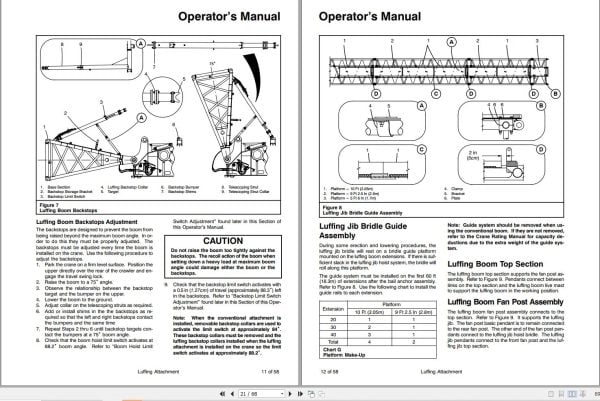 Link Belt Crane 348 HYLAB 5 Luffering Attachment Operation Manual (2)