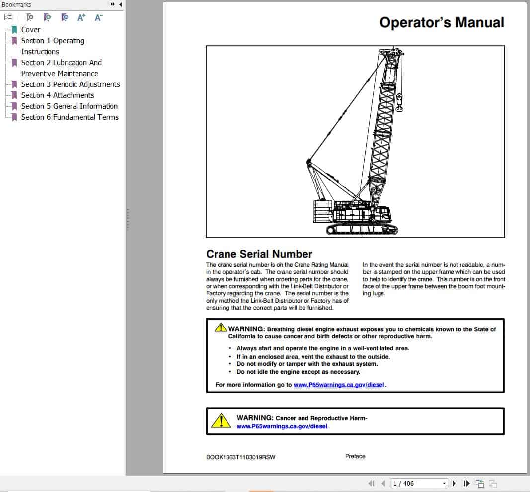 Link Belt Crane 348 S2 Operation Manual (1)