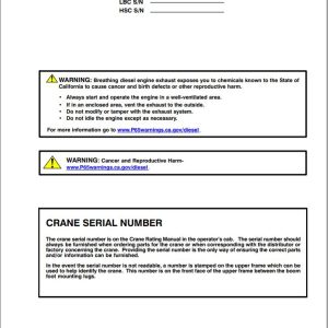 Link Belt Crane 348 S2 Service Manual (1)