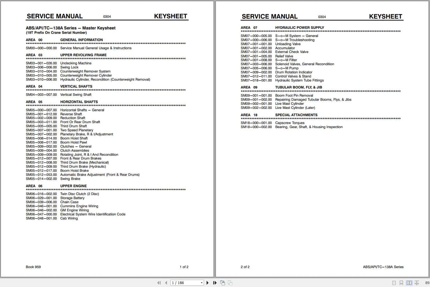 Link Belt Crane ABS 138A Service Manual (1)