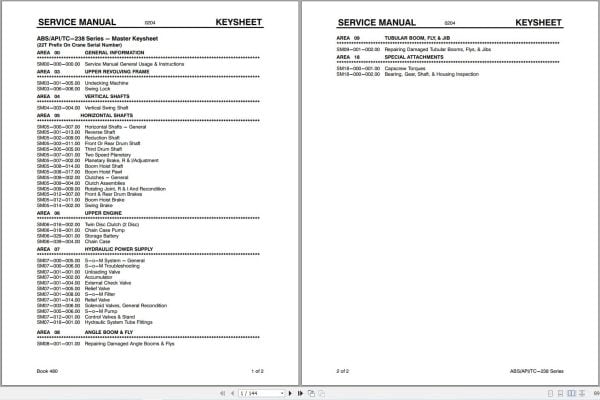 Link Belt Crane ABS 238 Service Manual (1)