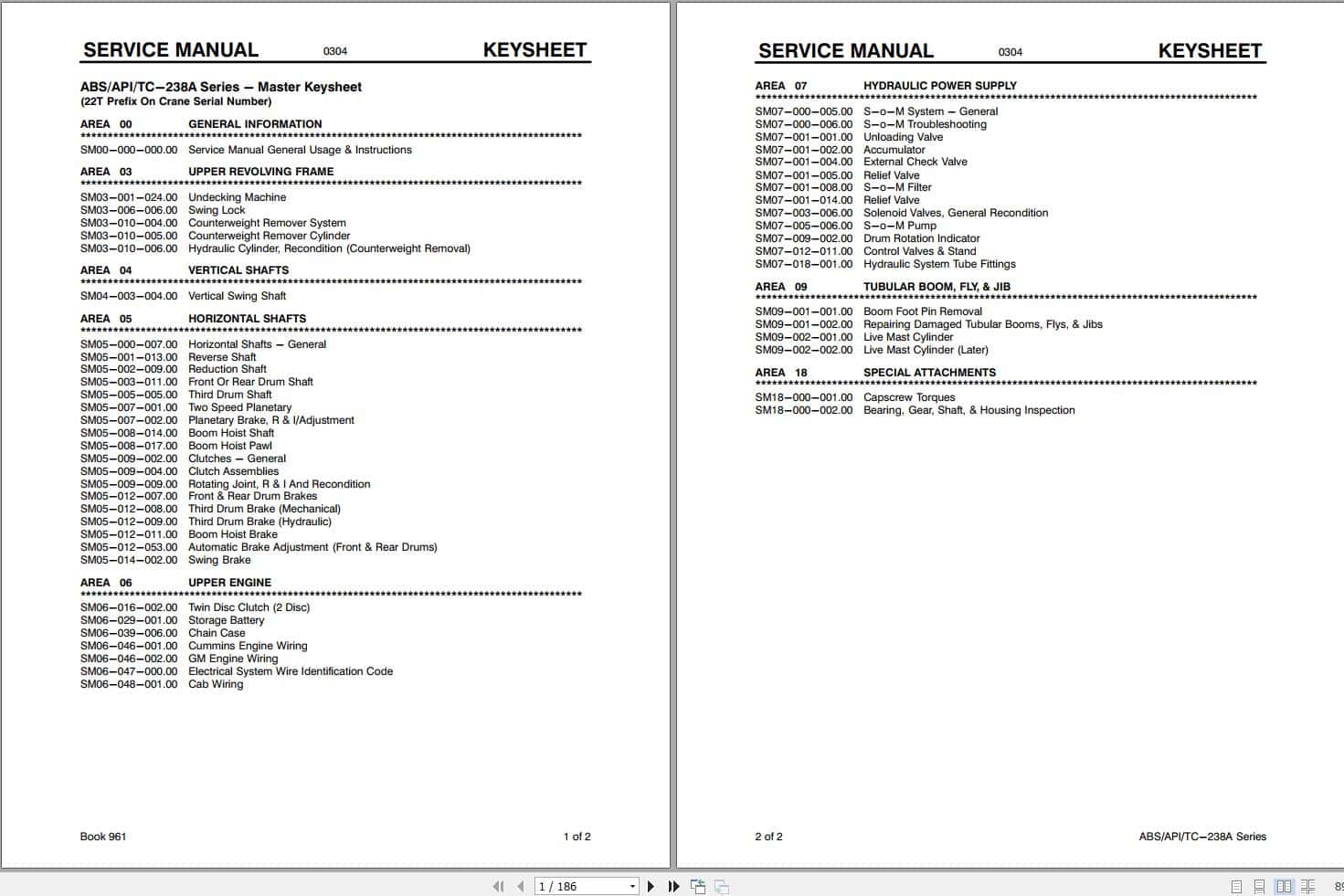 Link Belt Crane ABS 238A Service Manual (1)