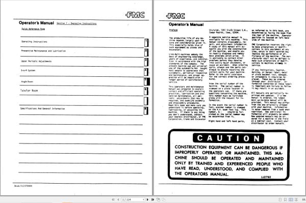 Link Belt Crane ABS API 138 218 238 Operation Manual (1)