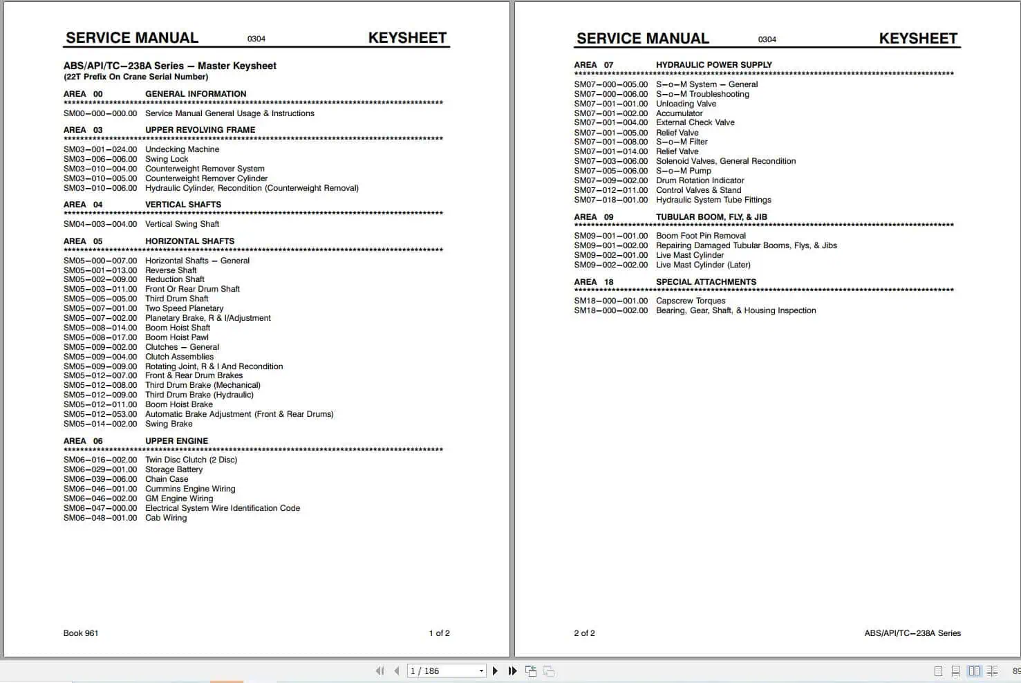 Link Belt Crane API 238A Service Manual (1)